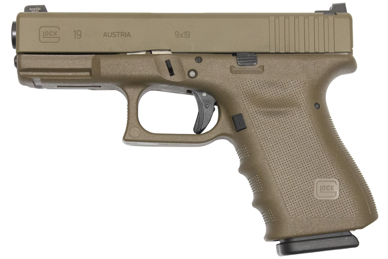Glock 19 Gen3 9mm 15-Round Vickers Tactical Pistol with FDE Frame and Slide