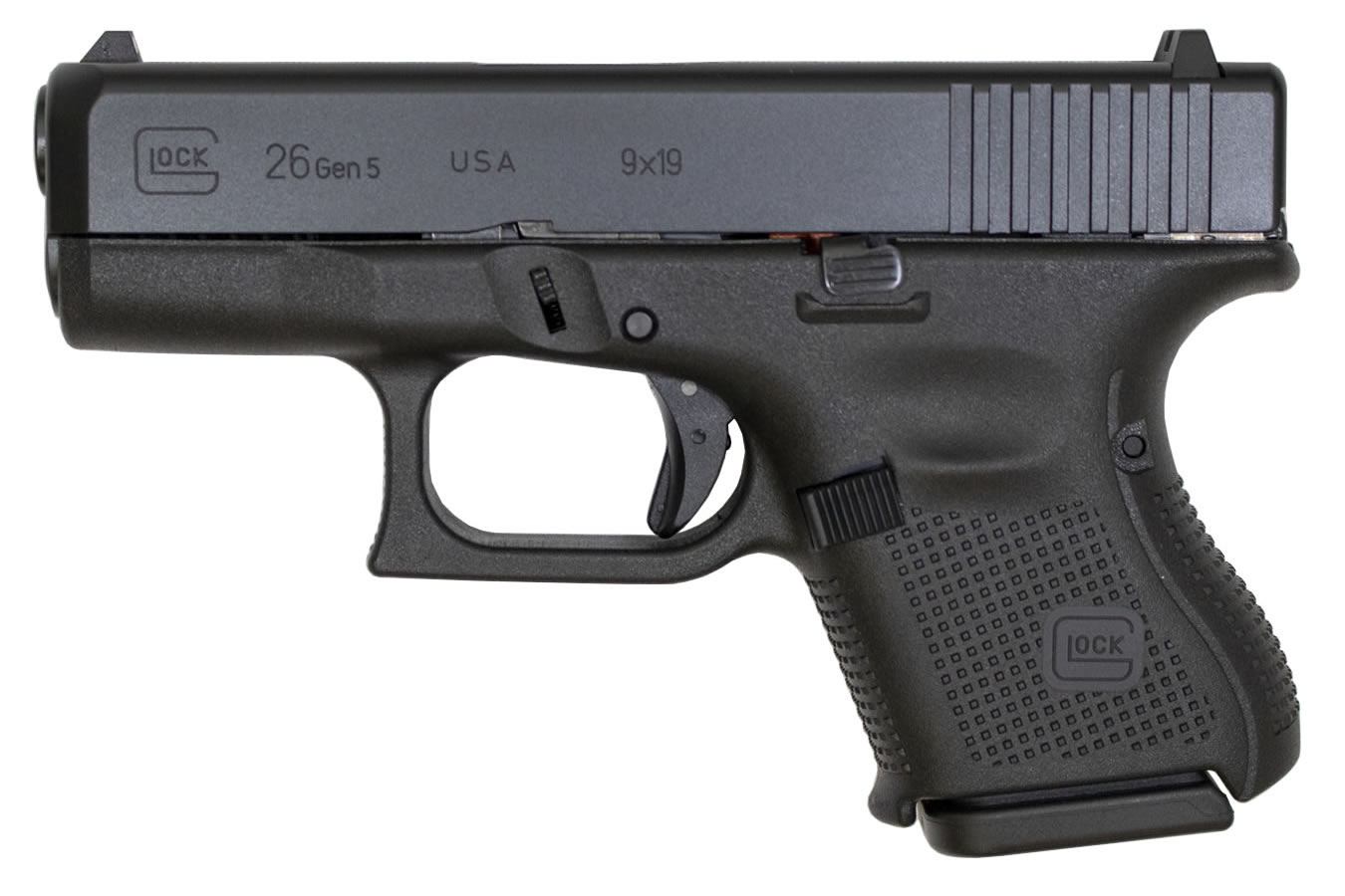 Glock 26 Gen5 9mm Carry Conceal Pistol with Ameriglo Bold Night Sights