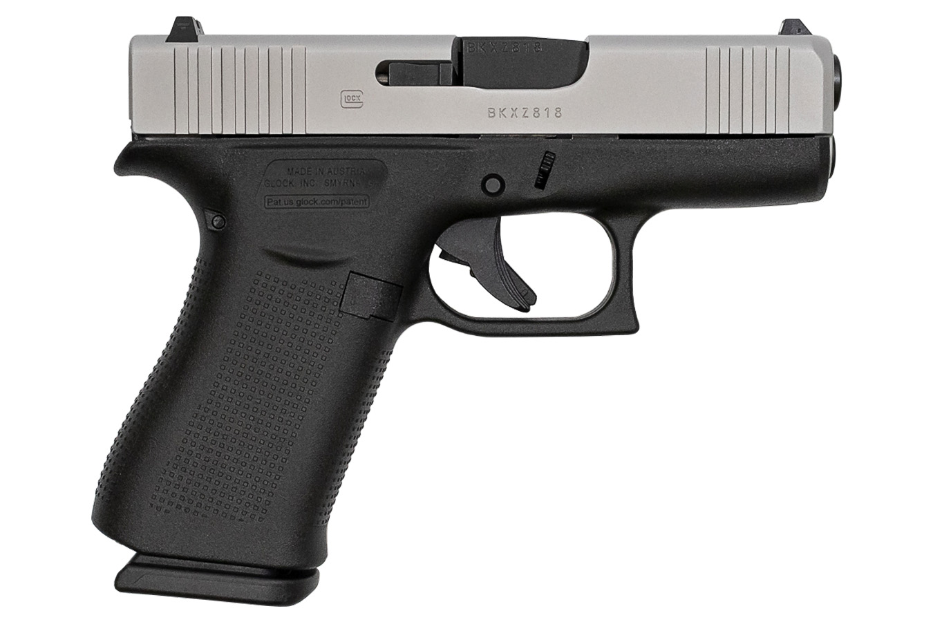 Glock 43X 9mm 10-Round Pistol with Silver Slide