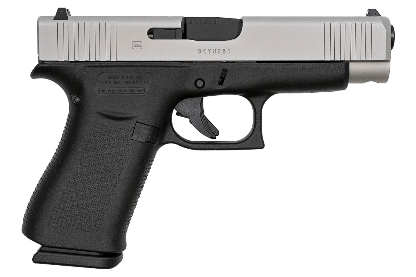 Glock 48 9mm 10-Round Pistol with Silver Slide