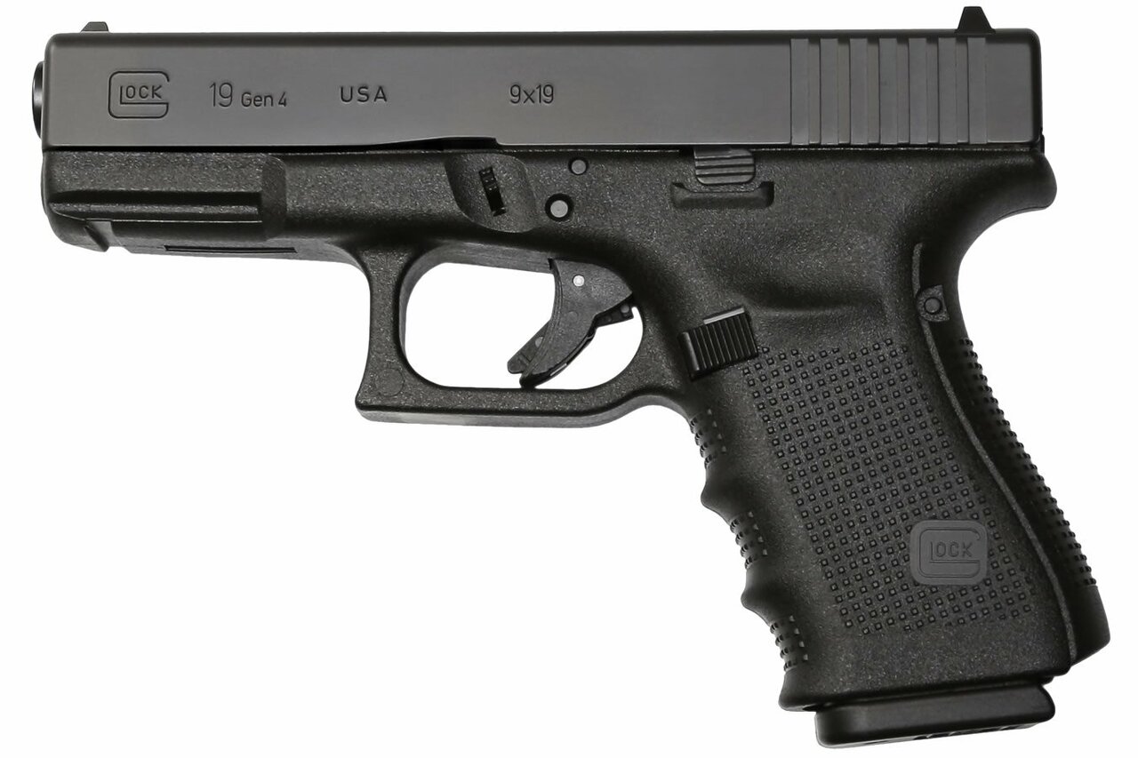 Glock G19 Compensated G4 9mm, 4" Barrel, Fixed Sights, Tennifer, 15rd Glock