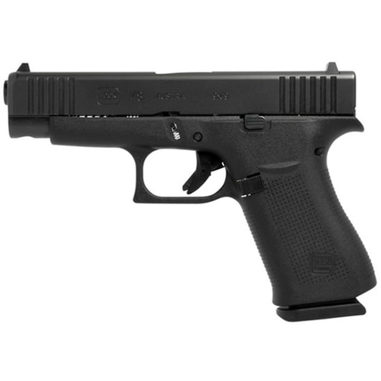 Glock G48 9mm, 4.17" Barrel, 10rd Mag, Black, Fixed Sights
