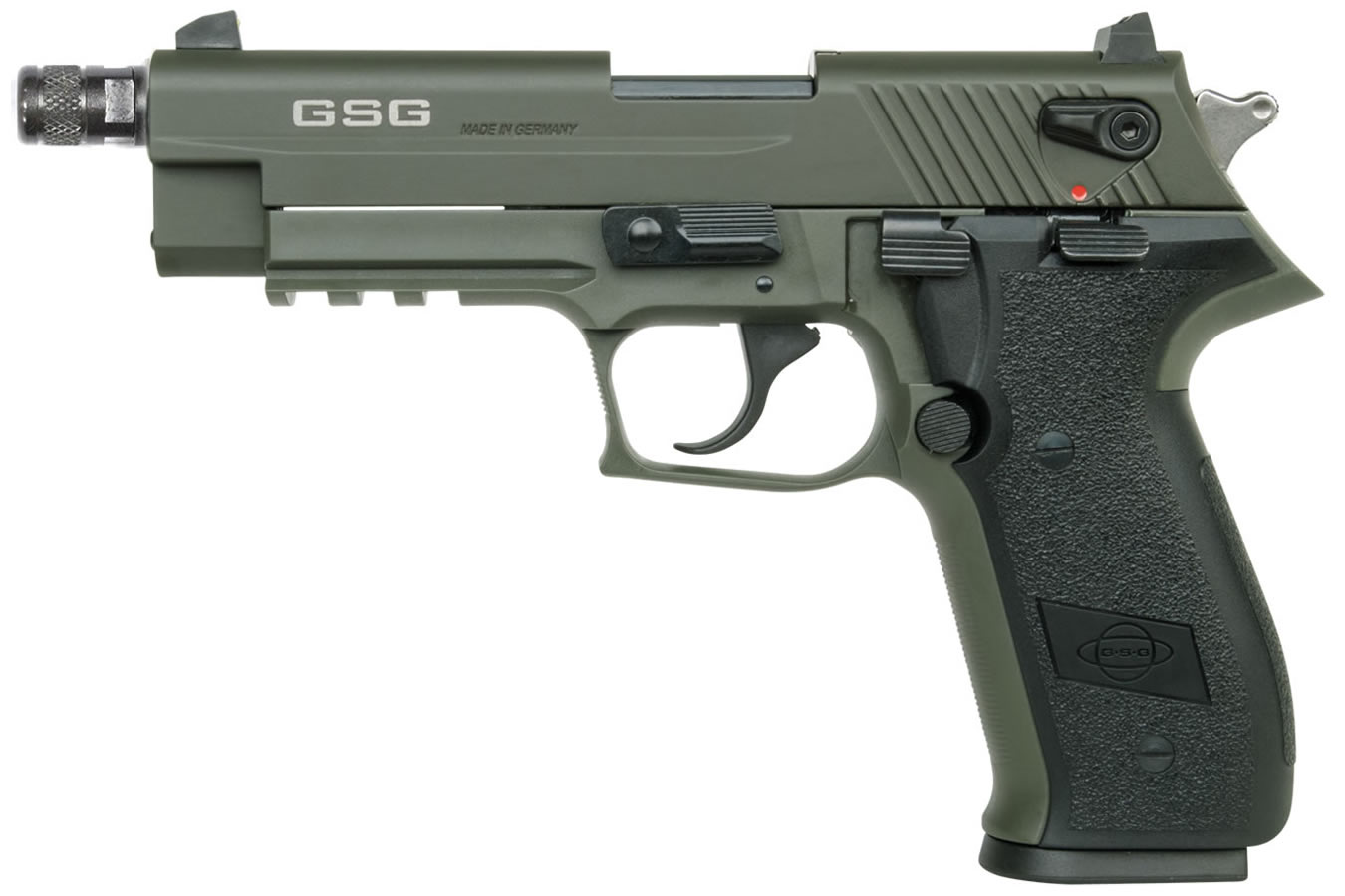 Gsg Firefly 22LR DA/SA OD Green Rimfire Pistol with Threaded Barrel