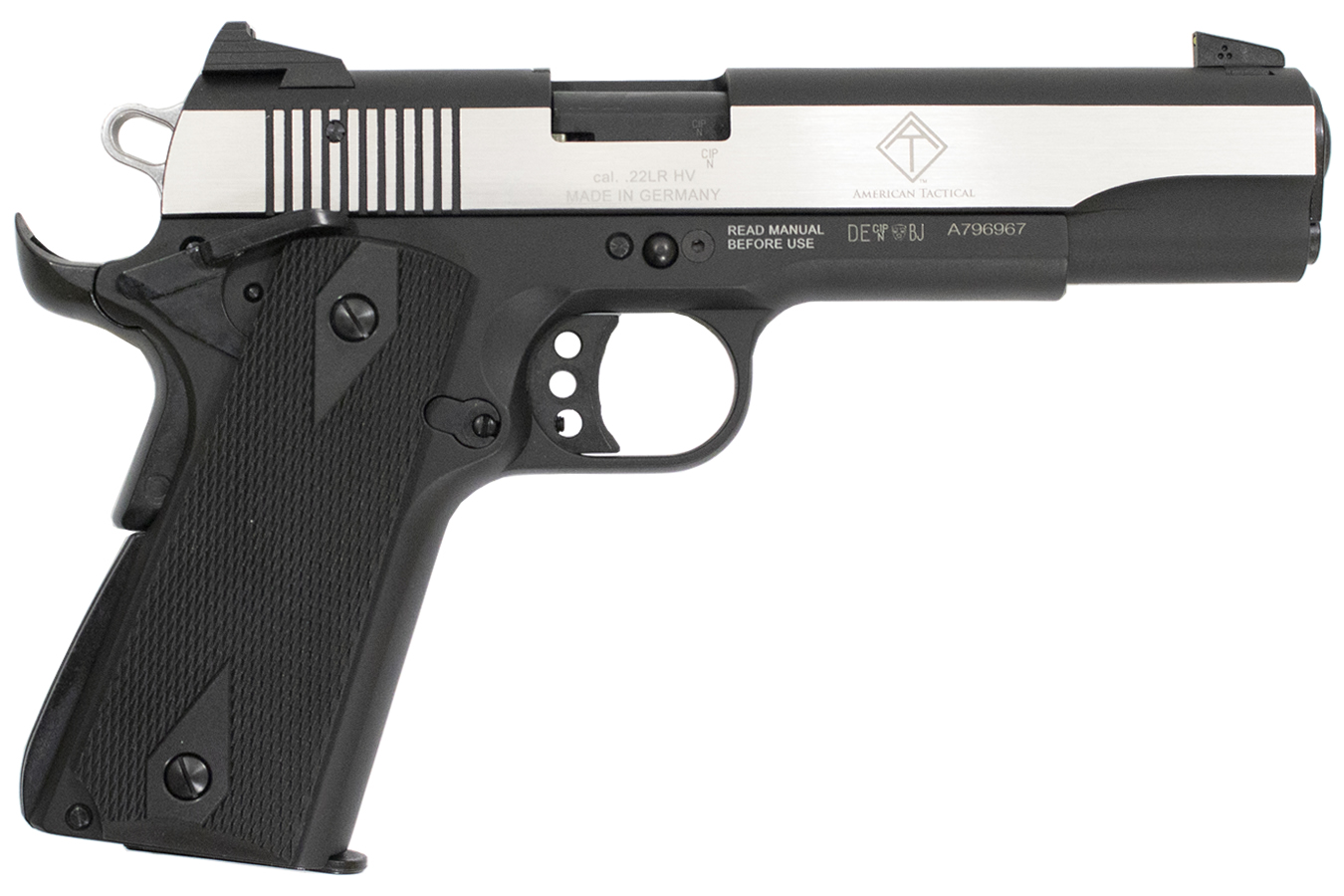 Gsg GSG M1911 22LR Rimfire Pistol with 5-Inch Barrel and Polished Slide