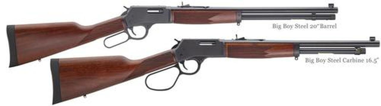 Henry Big Boy Steel Lever Action Rifle, .45 LC, 20" Barrel, 10rd, Blued/Walnut