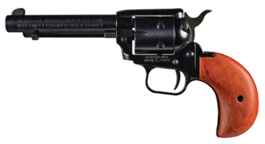 Heritage Rough Rider .22 LR/.22 Magnum 4.75" Barrel Blue Finish Cocobolo Grips 9rds Heritage Mfg