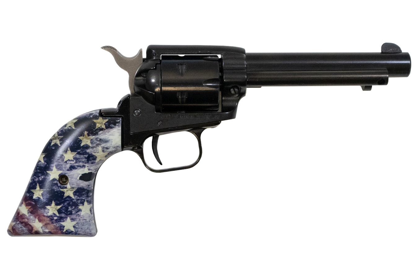 Heritage Rough Rider 22LR Rimfire Revolver with 4.5 inch Barrel and American Flag Grips