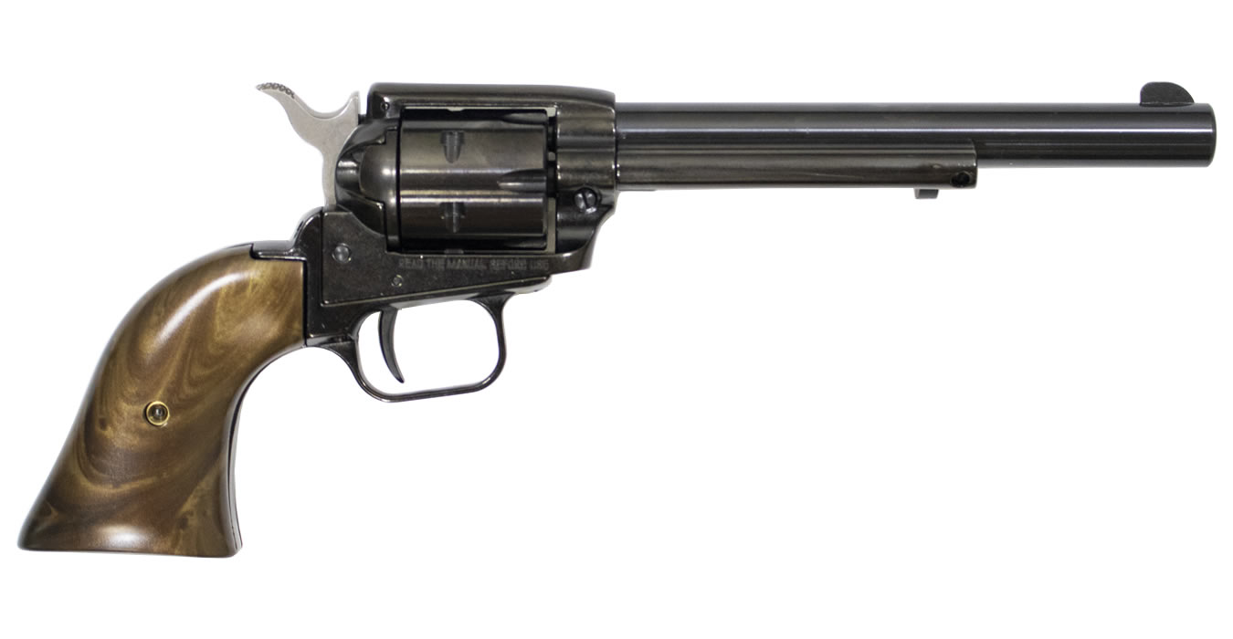 Heritage Rough Rider 22LR Single-Action Rimfire Revolver with Brown Pearl Grips