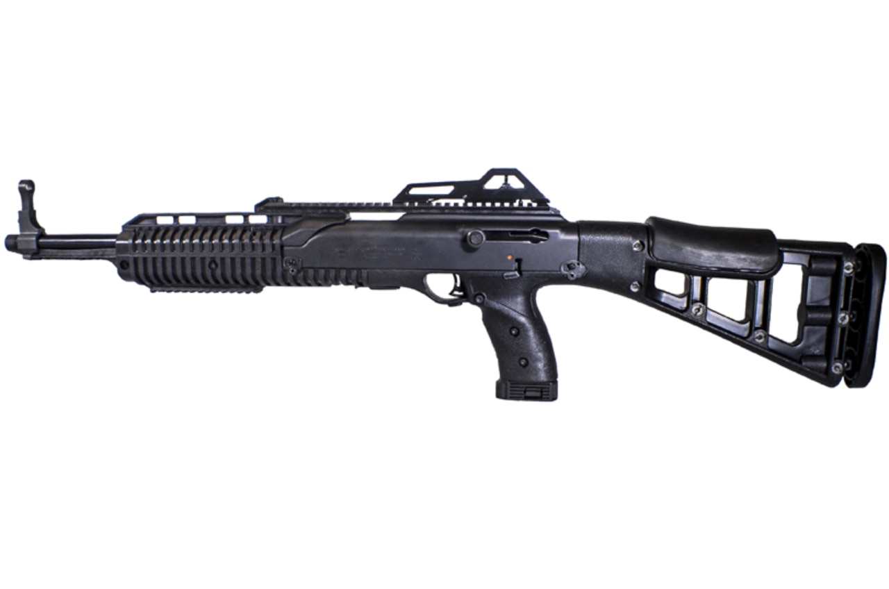 Hi-Point Carbine 10mm, 17.5" Barrel, Black, Skeletonized Target Stock, Adjustable Sights, 10rd