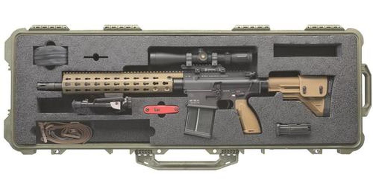 HK MR762, 7.62mm Long Rifle Package II, Leupold 3-9x VX-R Patrol scope, 2 10 Rd Mags