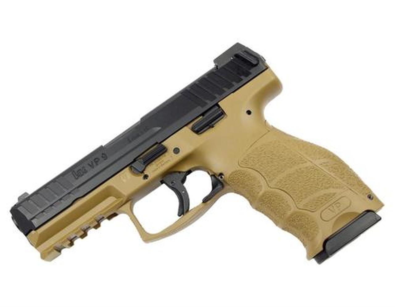HK VP9 9mm Flat Dark Earth 4" Barrel Nite Sites 15rd Mag HK- Heckler and Koch
