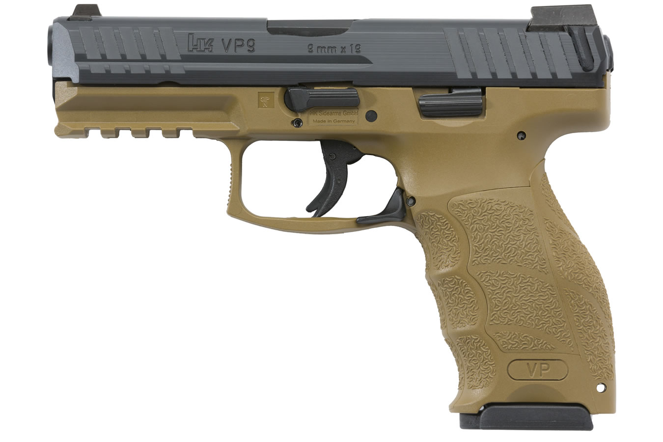 H&K VP9 9mm Flat Dark Earth (FDE) Striker-Fired Pistol
