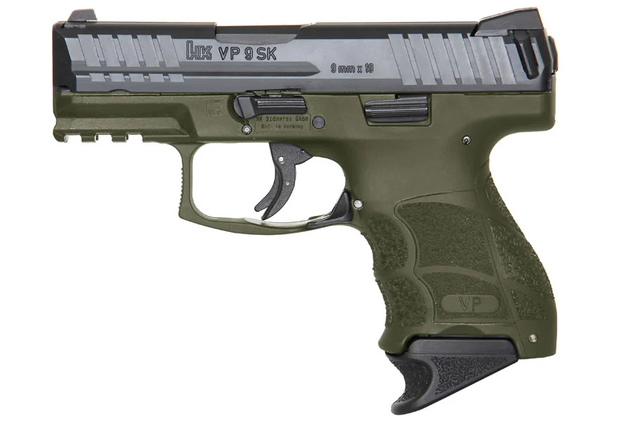 H&K VP9 9mm Striker-Fired Pistol with OD Green Frame