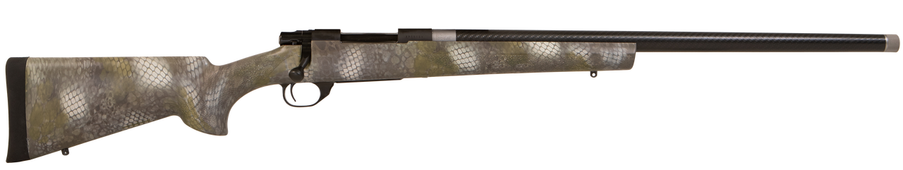 Howa 1500, Bolt Action Rifle, 6.5 Creedmoor, 24" Threaded Barrel, Hogue Carbon Fiber Kratos Camo Stock, Manual Safety