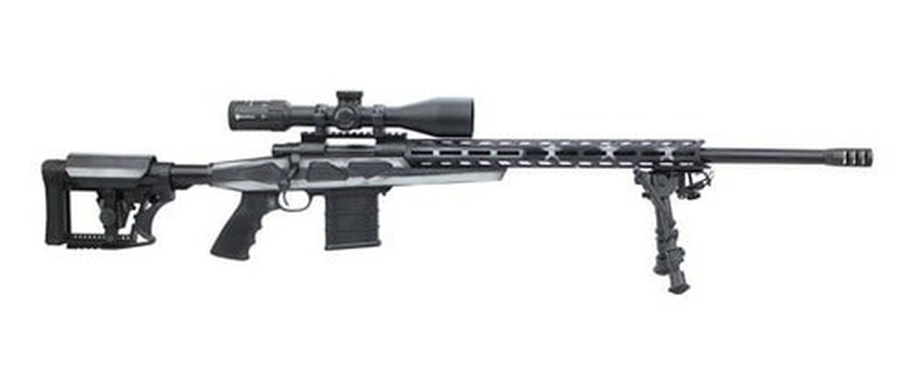 Howa HCRA 308 26" Barrel Threaded Gray Flag MBA-4 Adjustable Stock 10rd Mag, 30mm 4-16x50 Long Range Scope