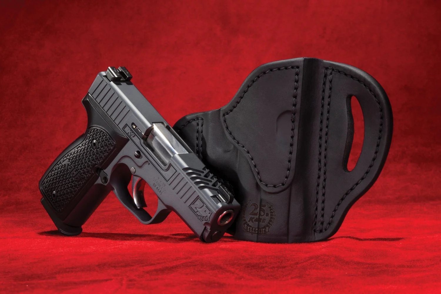 Kahr K9 25th Anniversary 9mm, Ported Slide, Limited Edition of 500, Tritium Sights, Custom Holster, 7rd Mag