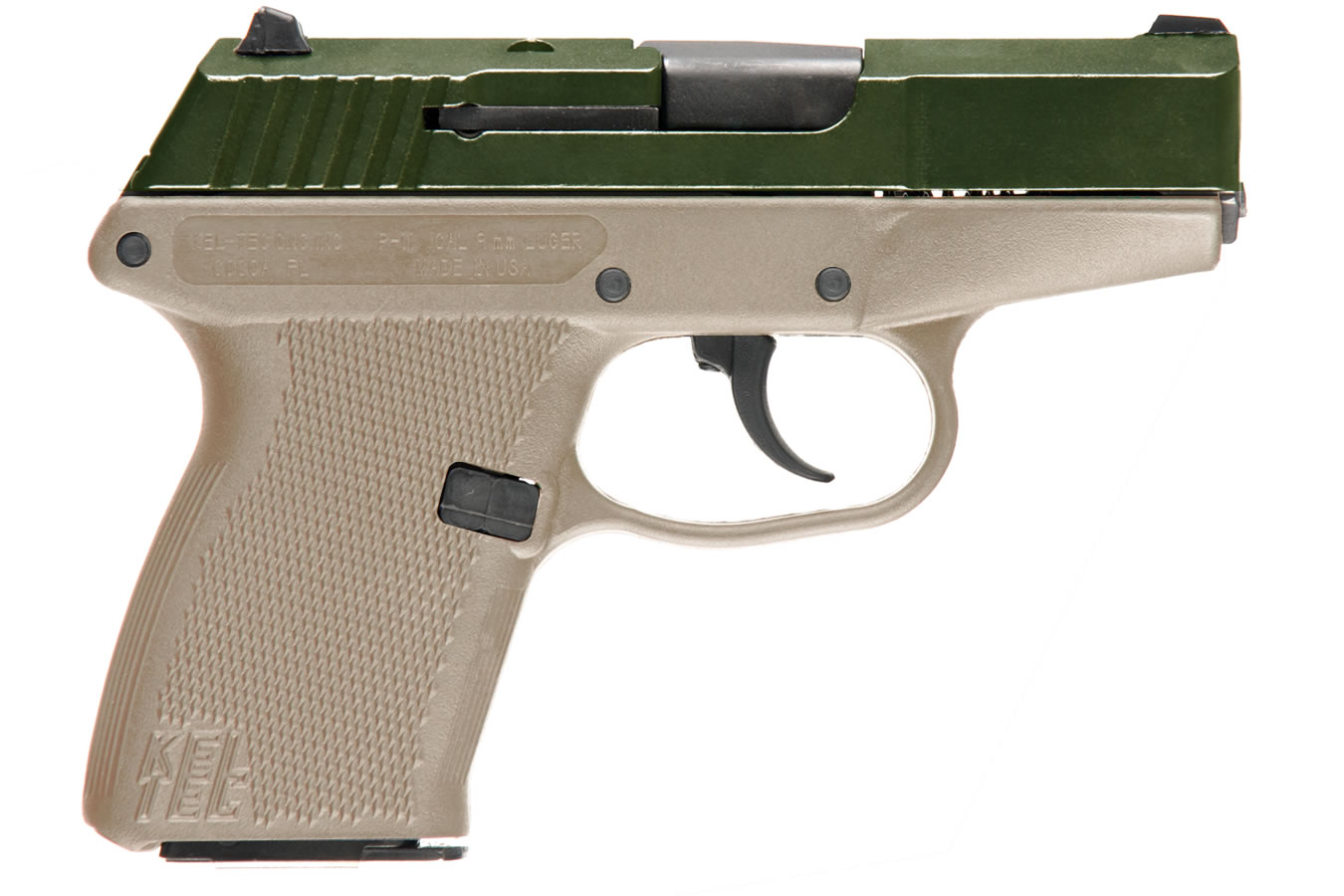 Keltec P-11 9mm Green/Tan Carry Conceal Pistol