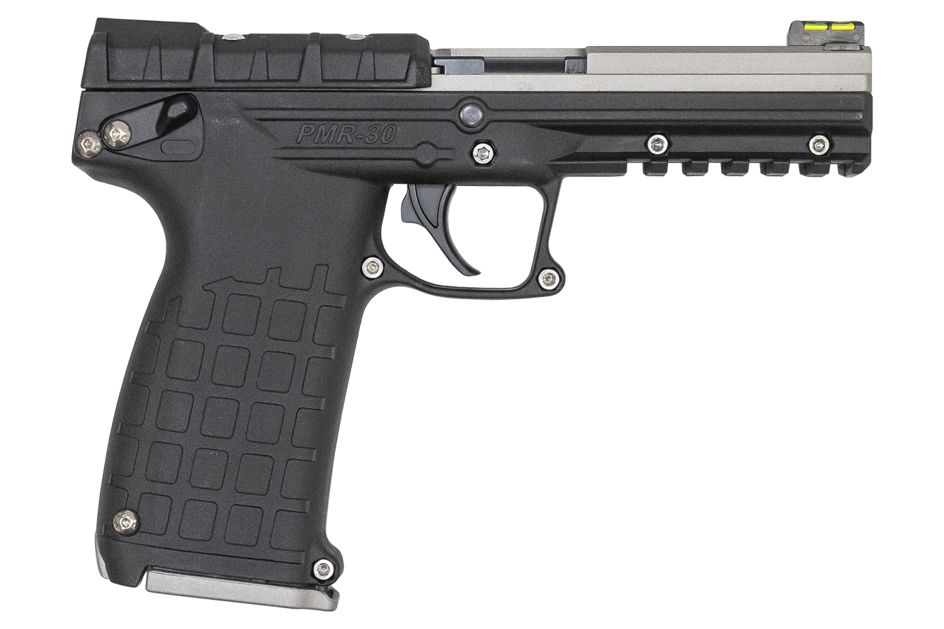 Keltec PMR-30 22 WMR Black and Tungsten Rimfire Pistol with Fiber Optic Sights