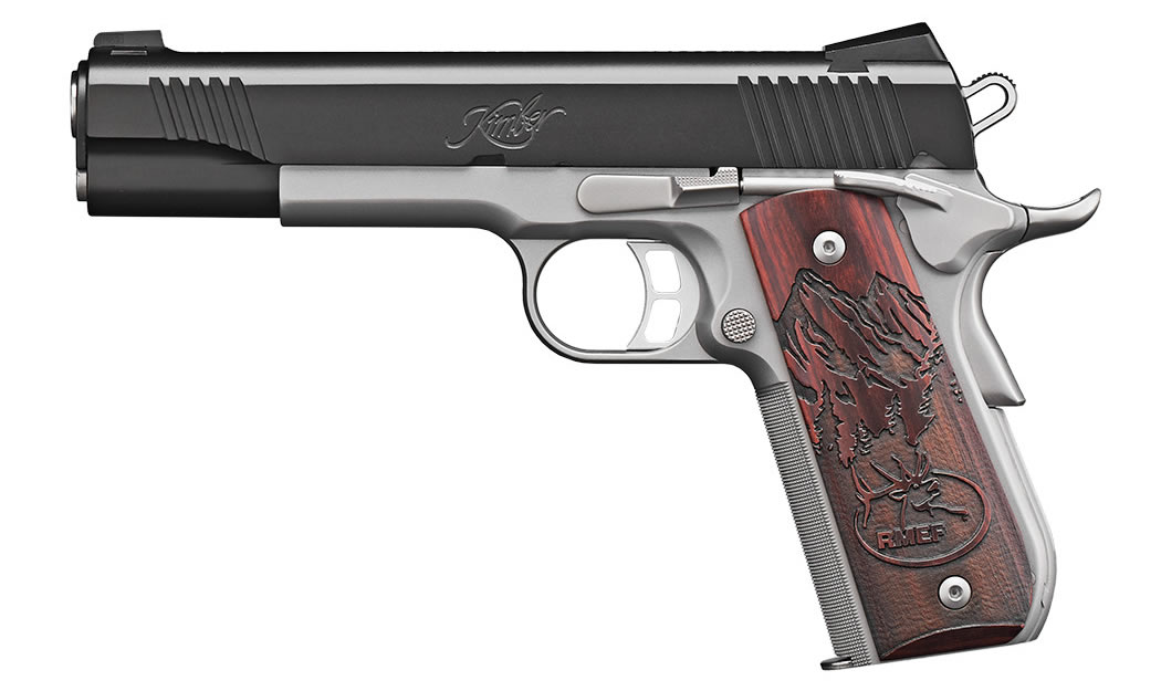 Kimber Camp Guard 10 RMEF 10mm 1911 with Rosewood Grips