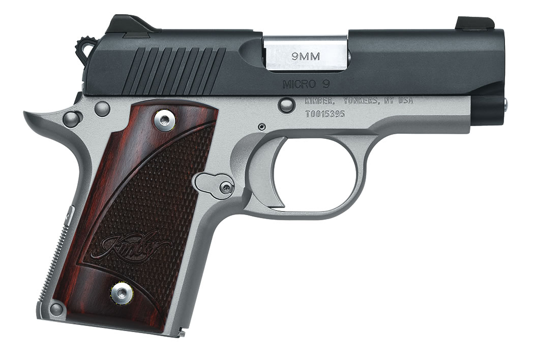 Kimber Micro 9 9mm, 3.15" Barrel, Two-Tone, Rosewood Grip, 7rd Kimber