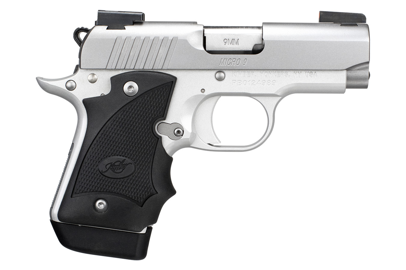 Kimber Micro 9 Stainless (DN) 9mm Carry Conceal Pistol with Truglo TFX Pro Day/Night Sights