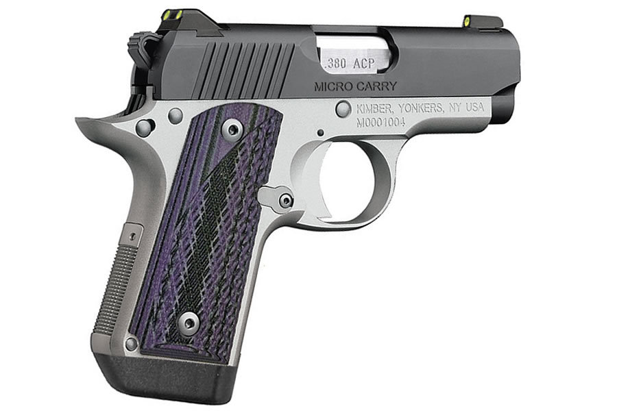 Kimber Micro Carry Advocate 380 Auto with Purple G10 Grips