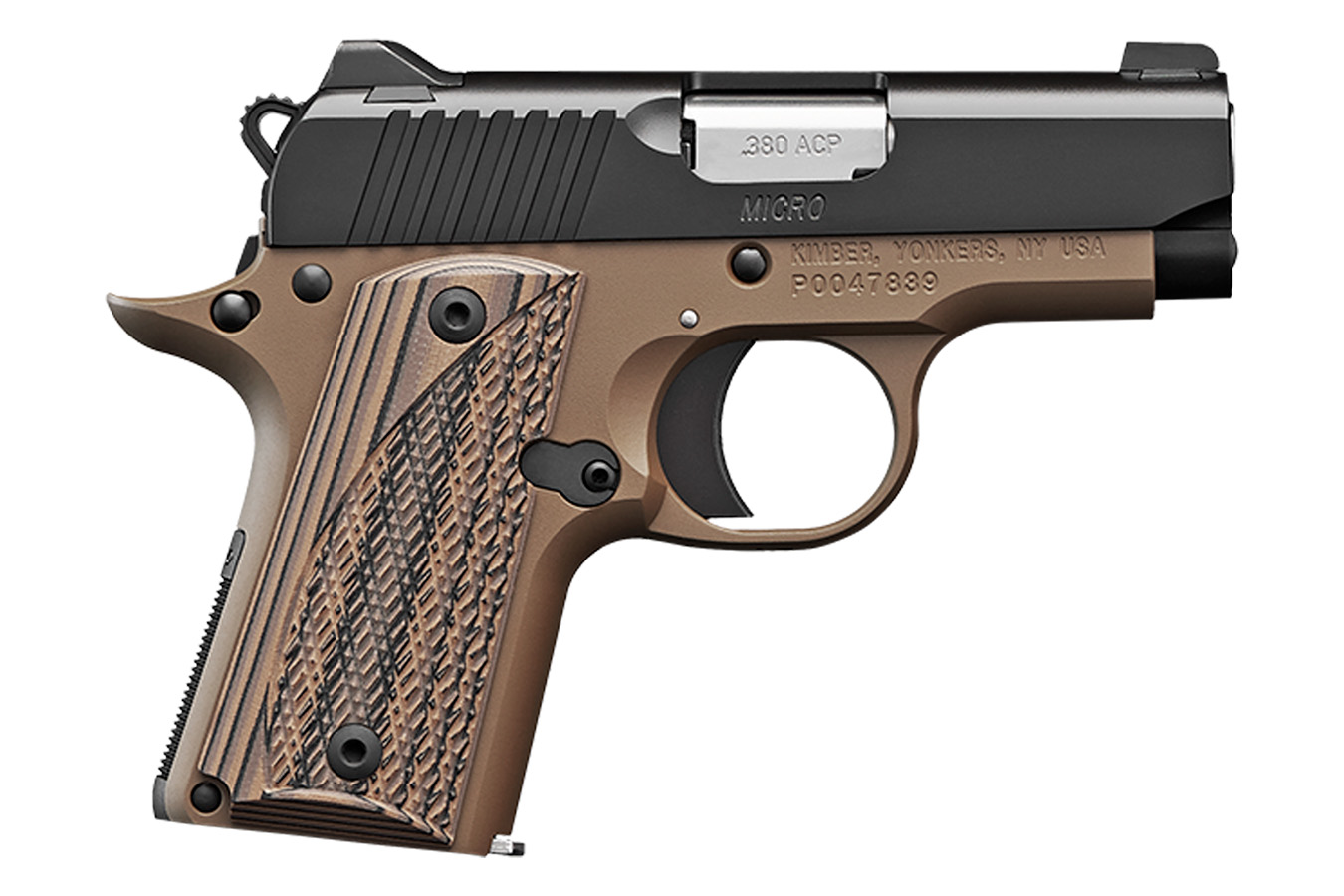 Kimber Micro Desert Night 380 ACP Flat Dark Earth (FDE) Carry Conceal Pistol