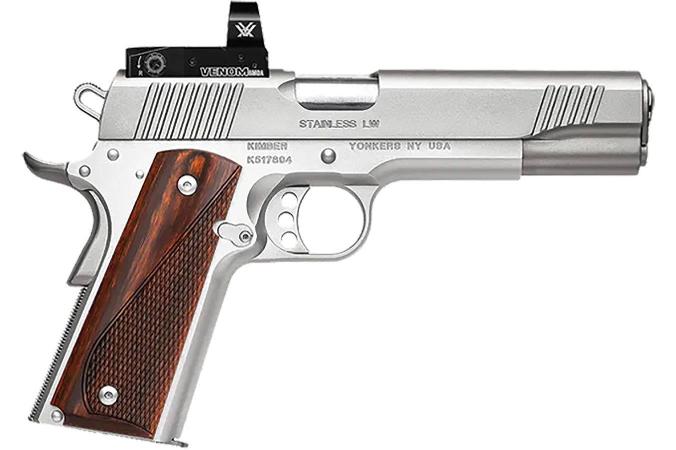 Kimber Stainless LW 45 ACP with Vortex Venom Red Dot