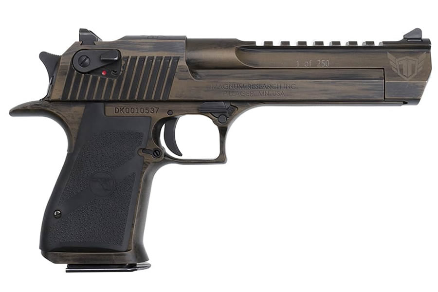 Magnum Research Desert Eagle Mark XIX .50 AE TIG Series with Custom Battle Worn Bronze Cerakote Finish