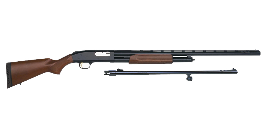 Mossberg 500 20Ga Pump-Action Shotgun Combo with Wood Stock