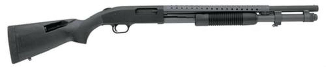 Mossberg 590 Pump 12 Ga 20" CB 3", Black Synthetic Stock Black, 8rd Mossberg