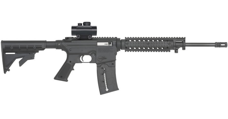 Mossberg CBC 715T Tactical 22LR Semi-Automatic Flat Top Rifle with Red Dot