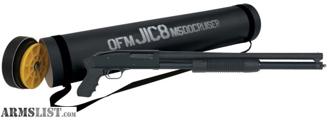 Mossberg 'Just In Case' 500 Shotgun Package, Marinecoat, Orange Tube Mossberg
