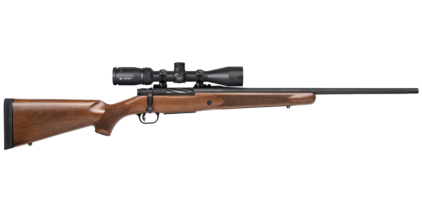 Mossberg Patriot 7mm REM MAG Bolt-Action Rifle with Vortex Crossfire II 3-9x40mm Scope and Walnut Stock