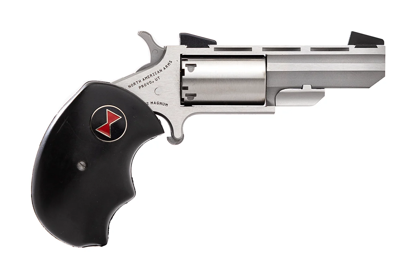 North American Arms Black Widow 22LR/22WMR Mini-Revolver with Black PVD Coating
