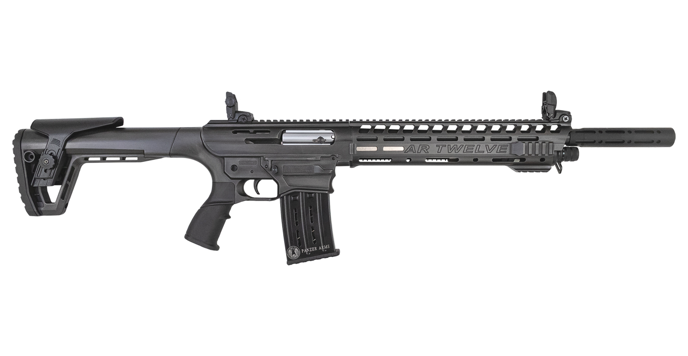 Panzer Arms AR Twelve 12 Gauge Semi-Auto Shotgun with Distressed Gray Finish