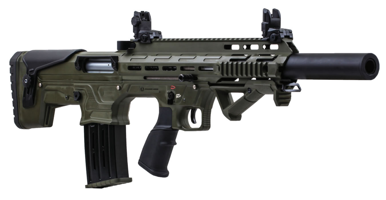 Panzer Arms BP-12 Bullpup 12 Gauge Semi-Automatic Shotgun with OD Green Cerakote Finish