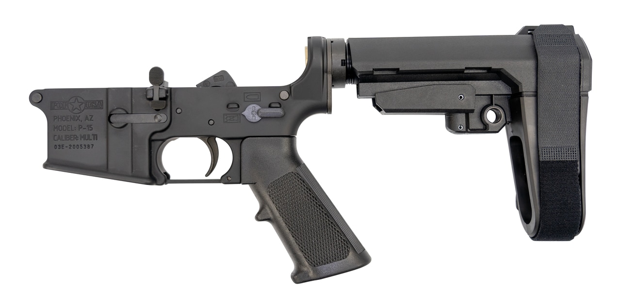 POF Gen4 P-15 Assembled Lower .223/5.56, POF Trigger, SBA3, Black