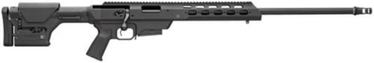 Remington 700, Bolt Action, 338 Lapua, 26" Barrel, AAC 51T Muzzle Brake, Black, PRS Stock, MDT TAC21 Tactical Chassis