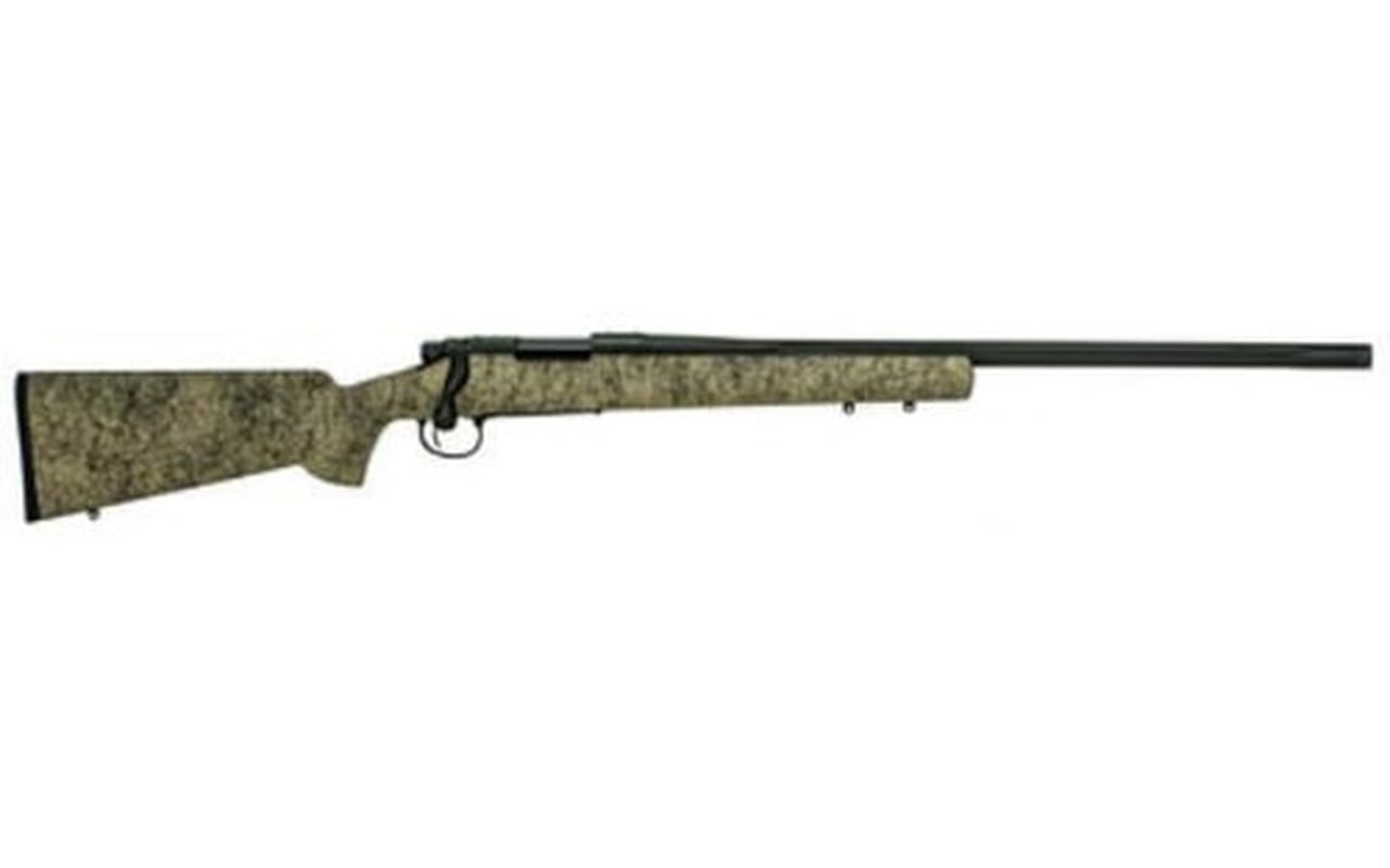 Remington 700 Gen 2 6.5 Creedmoor, 24" 5-R Black Cerakote Fluted Barrel, Sand Color HS Stock, X-Mark Pro Trigger