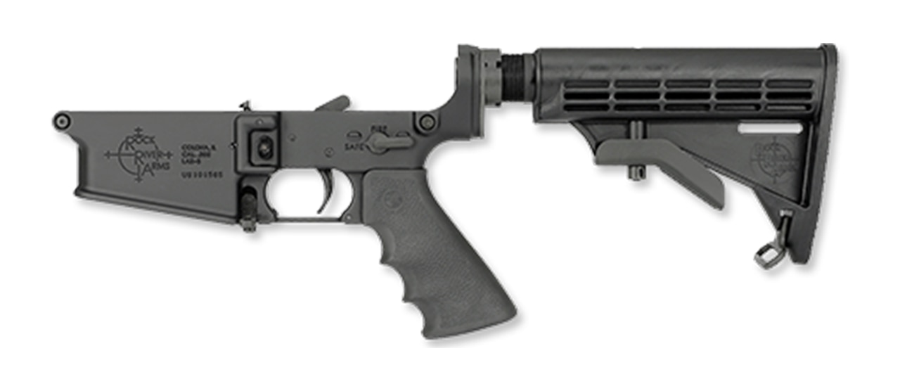 Rock River Arms LAR-8 Complete Lower, 2-Stage Trigger, Tactical CAR Stock, Black