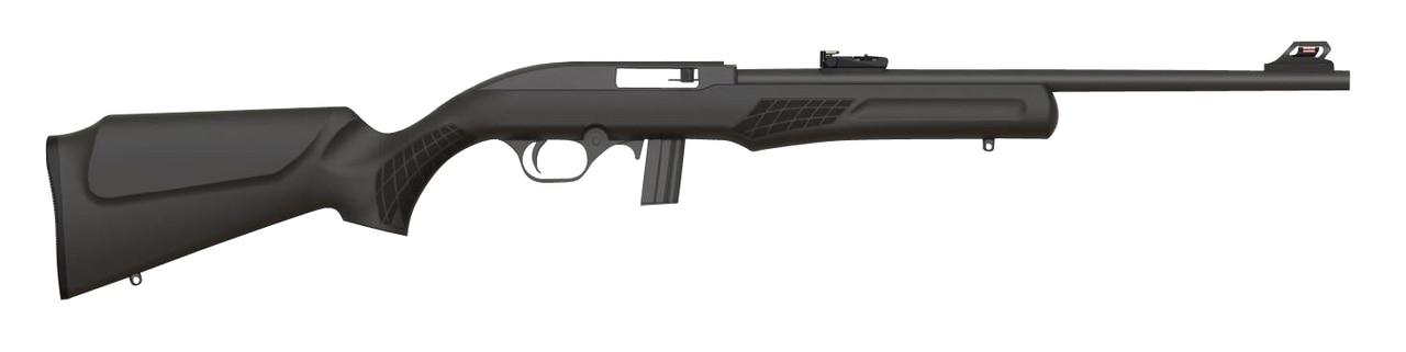 Rossi, RS22, Semi-automatic Rifle, 22 LR, 18" Barrel, Olive Drab Green Finish, Synthetic Stock, 10Rd, Adjustable Fiber Optic Sights Rossi