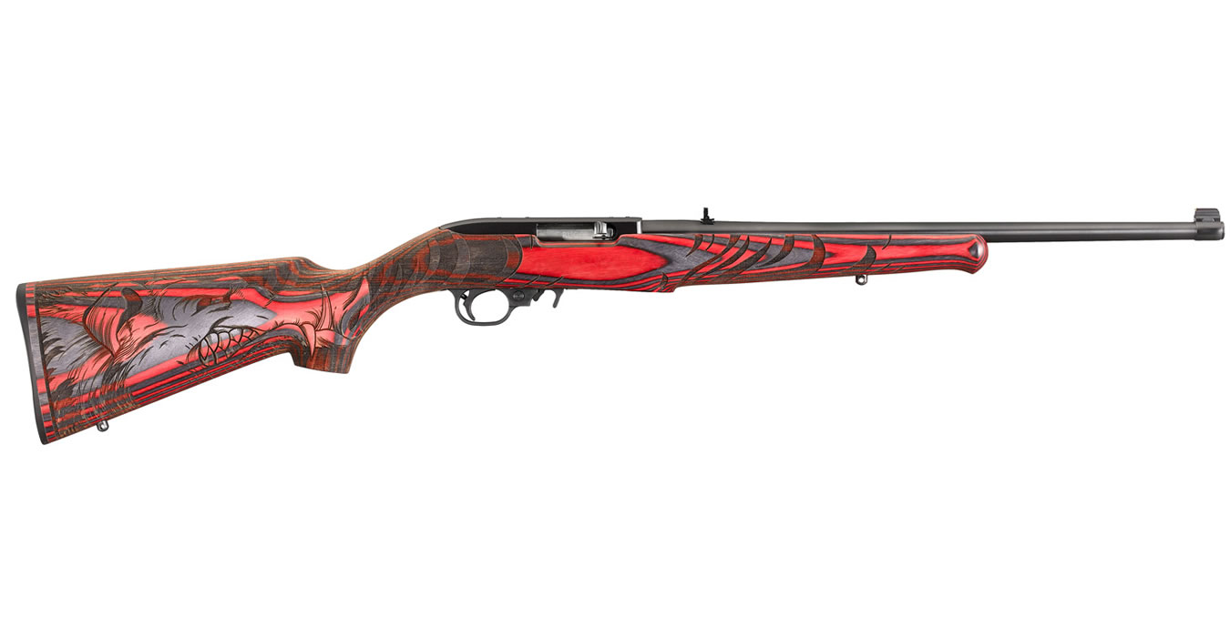 Ruger 10/22 22LR Red/Black Laminate Wild Hog Stock Limited-Edition Rifle (Talo Ex.)