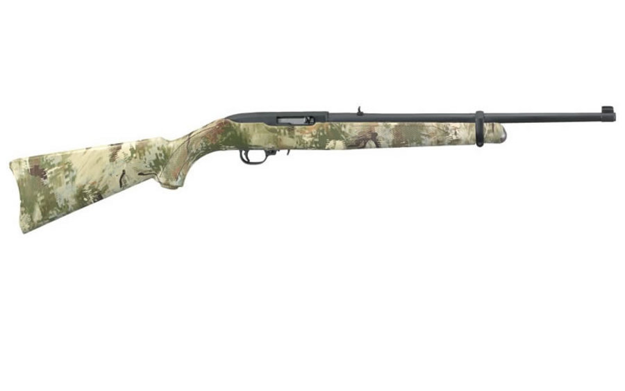 Ruger 10/22 Exclusive 22 LR Autoloading Rifle with Wolf Camo Stock