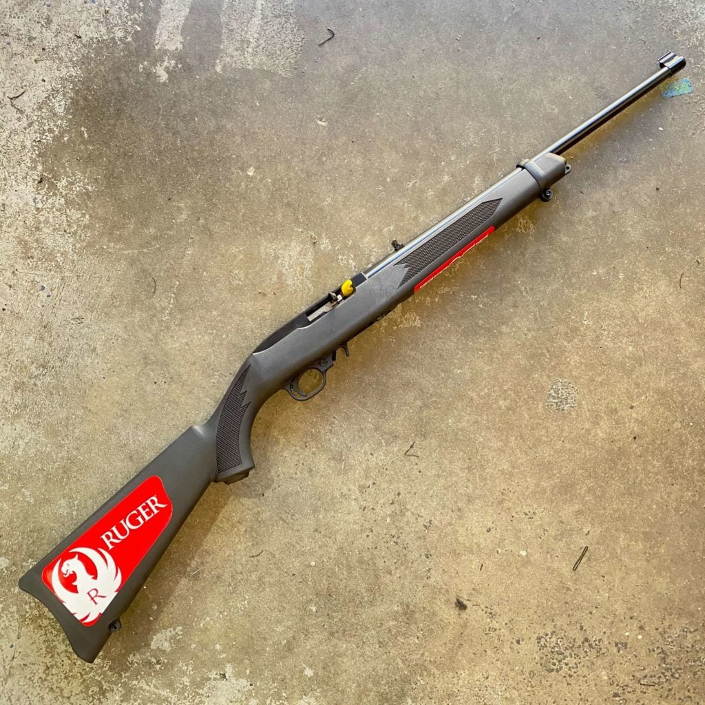 Ruger 10/22 Takedown 22 LR, 16.4" Stainless Threaded Barrel, Stealth Gray Magpul X-22 Backpacker Stock, Adj Fiber Optic Sights, 10rd Ruger