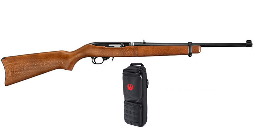 Ruger 10/22 Takedown 22 LR Autoloading Rifle with Beechwood Stock