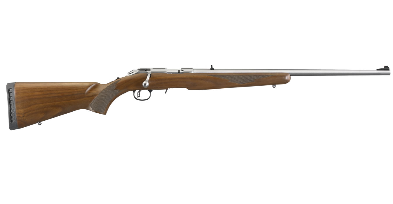 Ruger American Rimfire 17 HMR Bolt-Action Rifle with Walnut Stock and Stainless Barrel