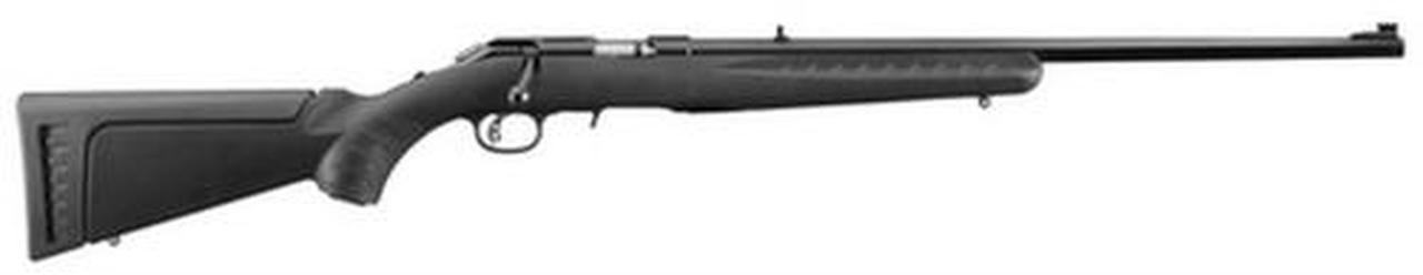 Ruger American Rimfire Full Size 22LR, 22" Barrel, Satin Blue, 2 Interchangeable Stock Modules, Black Composite Stock, 10rd Ruger