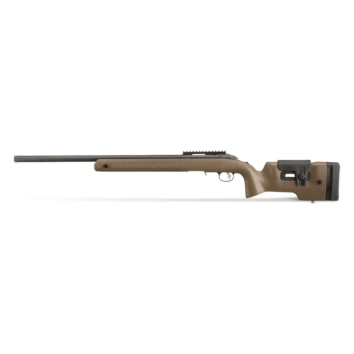 Ruger American Rimfire Long Range Target 22LR Bolt-Action Rifle with Brown Laminate Stock and Threaded Barrel
