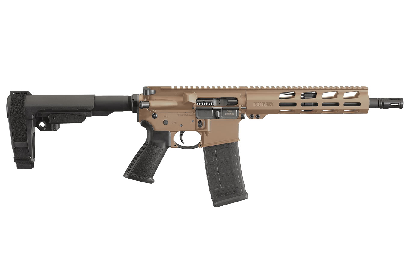 Ruger AR-556 5.56mm AR15 Pistol with Flat Dark Earth Cerakote Finish